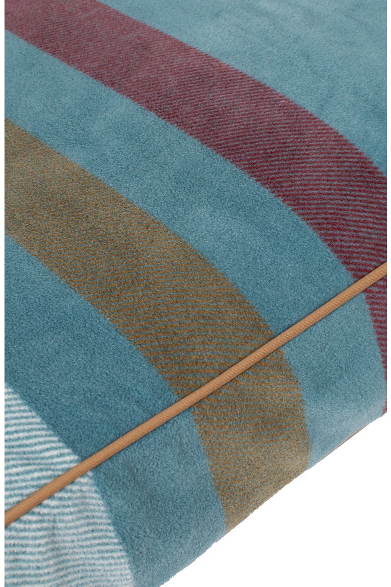 Fleece Napper Pet Bed, Alternate, color, CABIN STRIPE SHALE