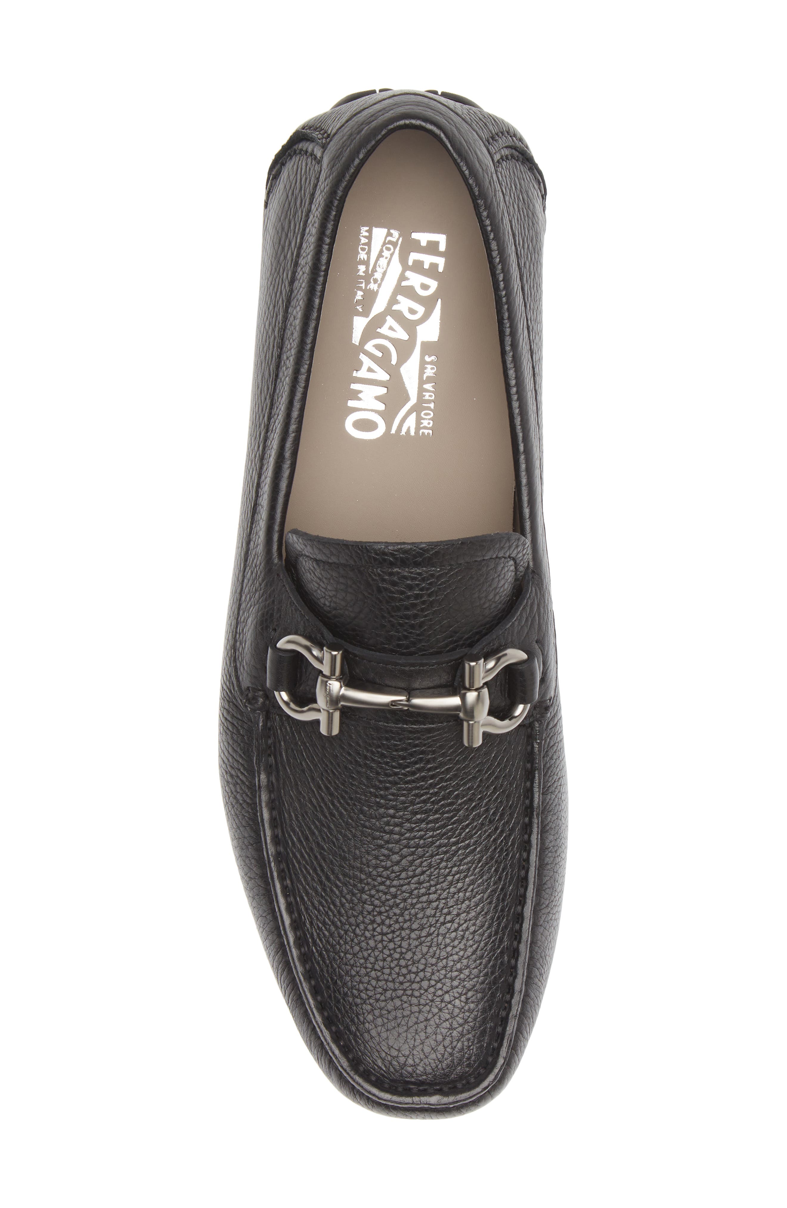 FERRAGAMO Parigi Bit Driving Shoe, Alternate, color, Nero Light Grey