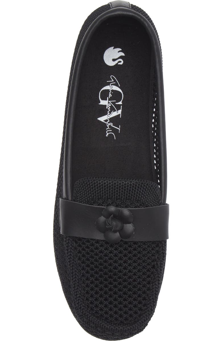 GLORIA VANDERBILT Penelope Floral Knit Loafer, Alternate, color, Black