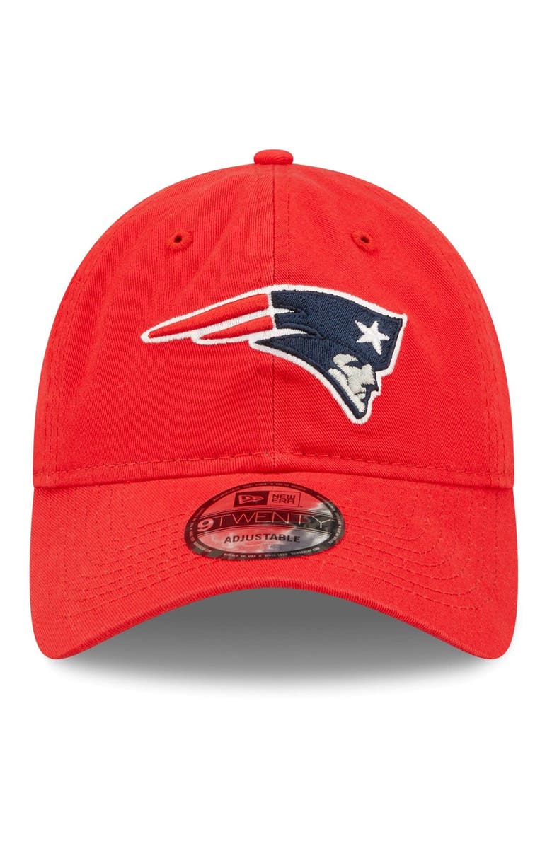 New Era Men's New Era Red New England Patriots Icon Logo Core Classic 2.0 9TWENTY Adjustable Hat, Alternate, color, 