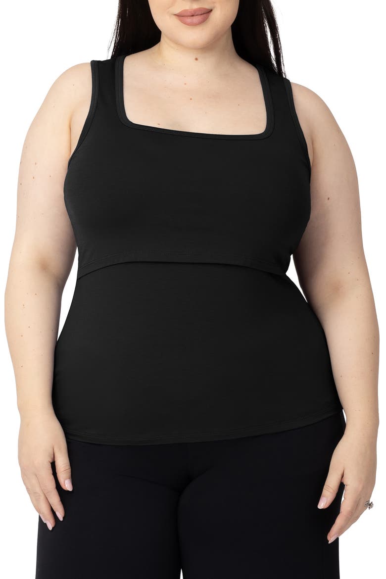Everyday Essential Maternity/Nursing Tank, Main, color, BLACK