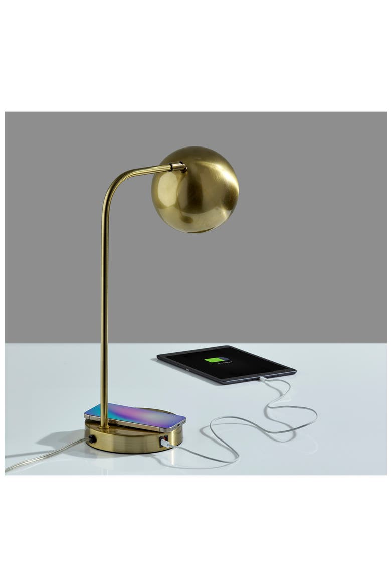 Emery Supercharger Desk Lamp, Alternate, color, ANTIQUE BRASS