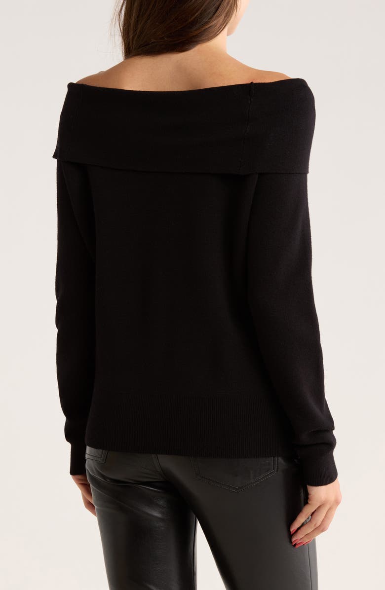RDI Marilyn Off the Shoulder Sweater, Alternate, color, Black