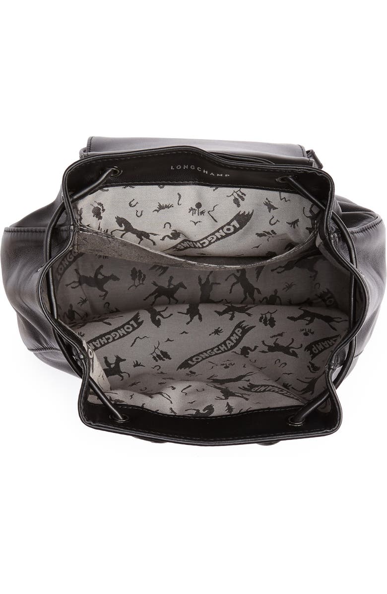 Longchamp Cavalcade Leather Backpack, Alternate, color,