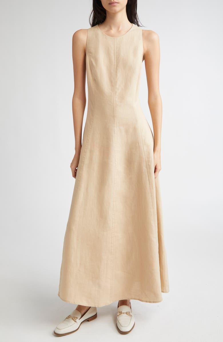 Eleventy Sleeveless Linen Dress, Main, color, 