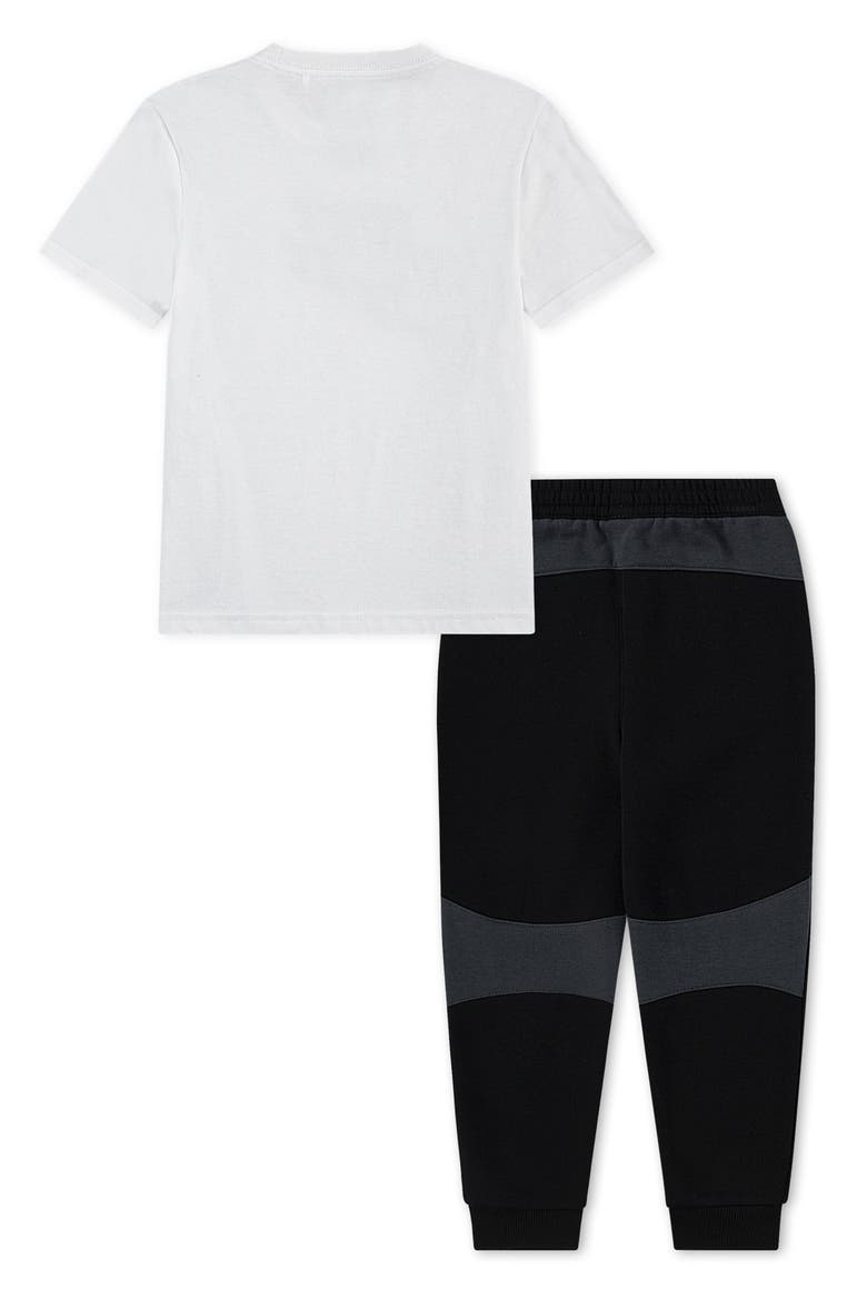 Kids' T-Shirt & Joggers Set, Alternate, color, BLACK