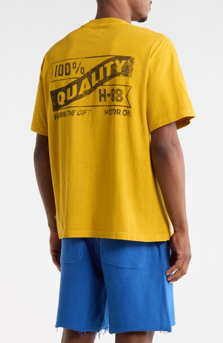 HONOR THE GIFT Motor Oil Graphic T-Shirt, Alternate, color, Yellow