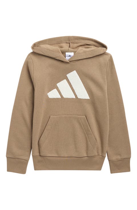 Kids' High Pile Fleece Logo Hoodie
