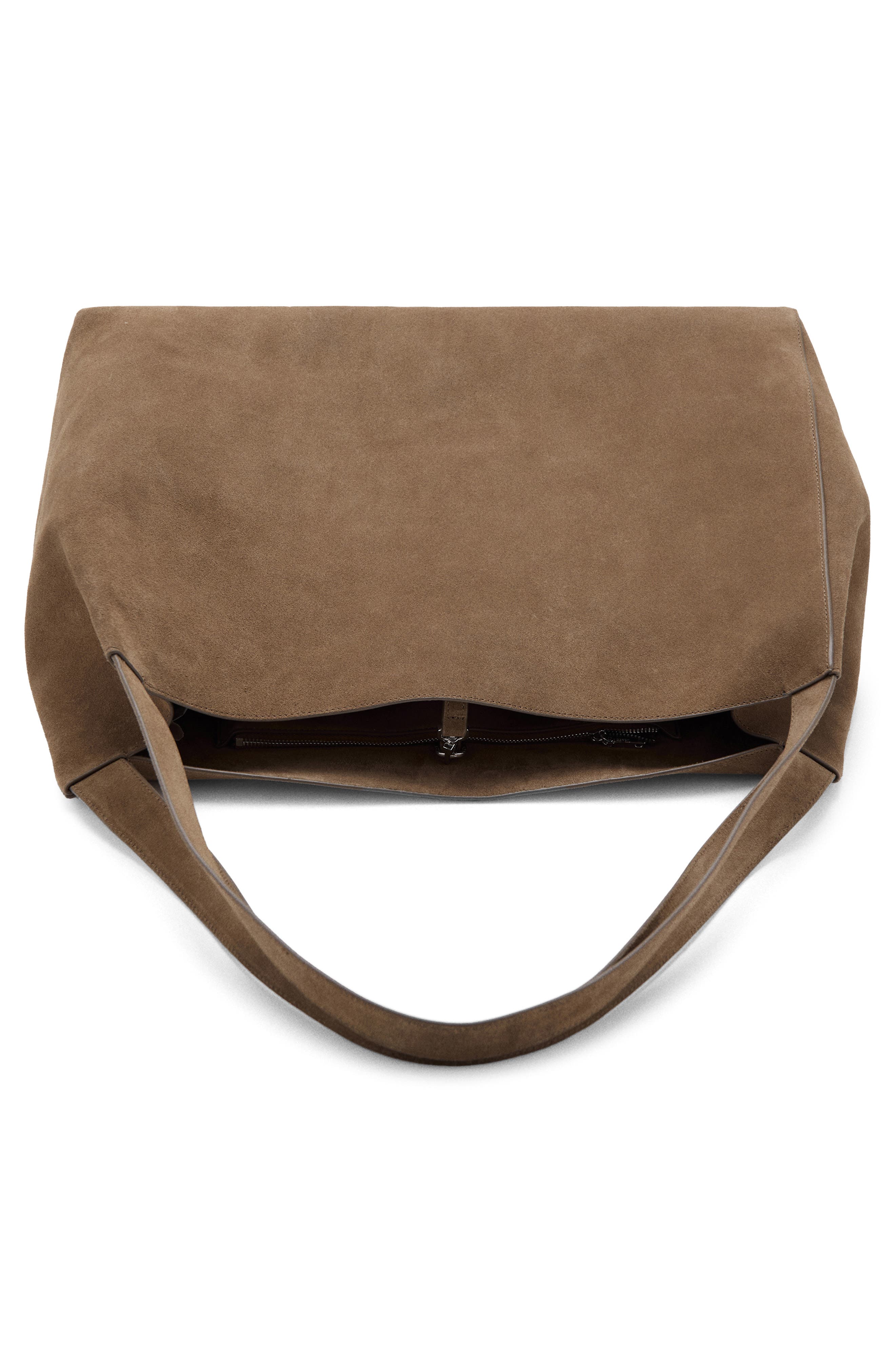 MANGO Suede Shopper Bag, Alternate, color, 