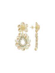 LOTT.gioielli CE SI Flower Double Drop S / M - Champagne