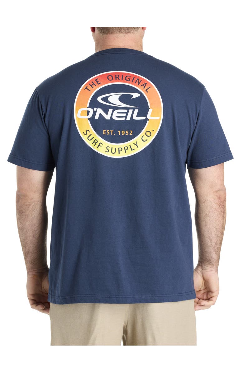 O'Neill Big & Tall Coin Flip Graphic Tee, Alternate, color, Navy
