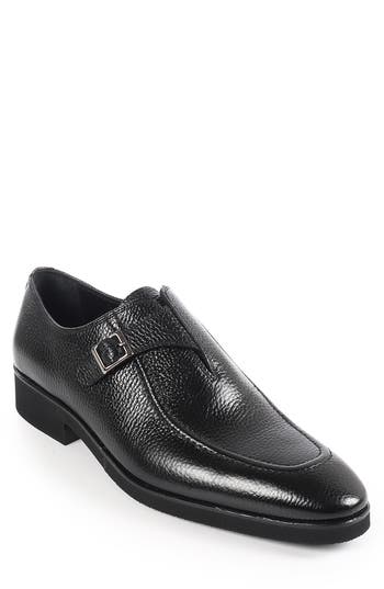 Vellapais Voyage Apron Toe Loafer In Black