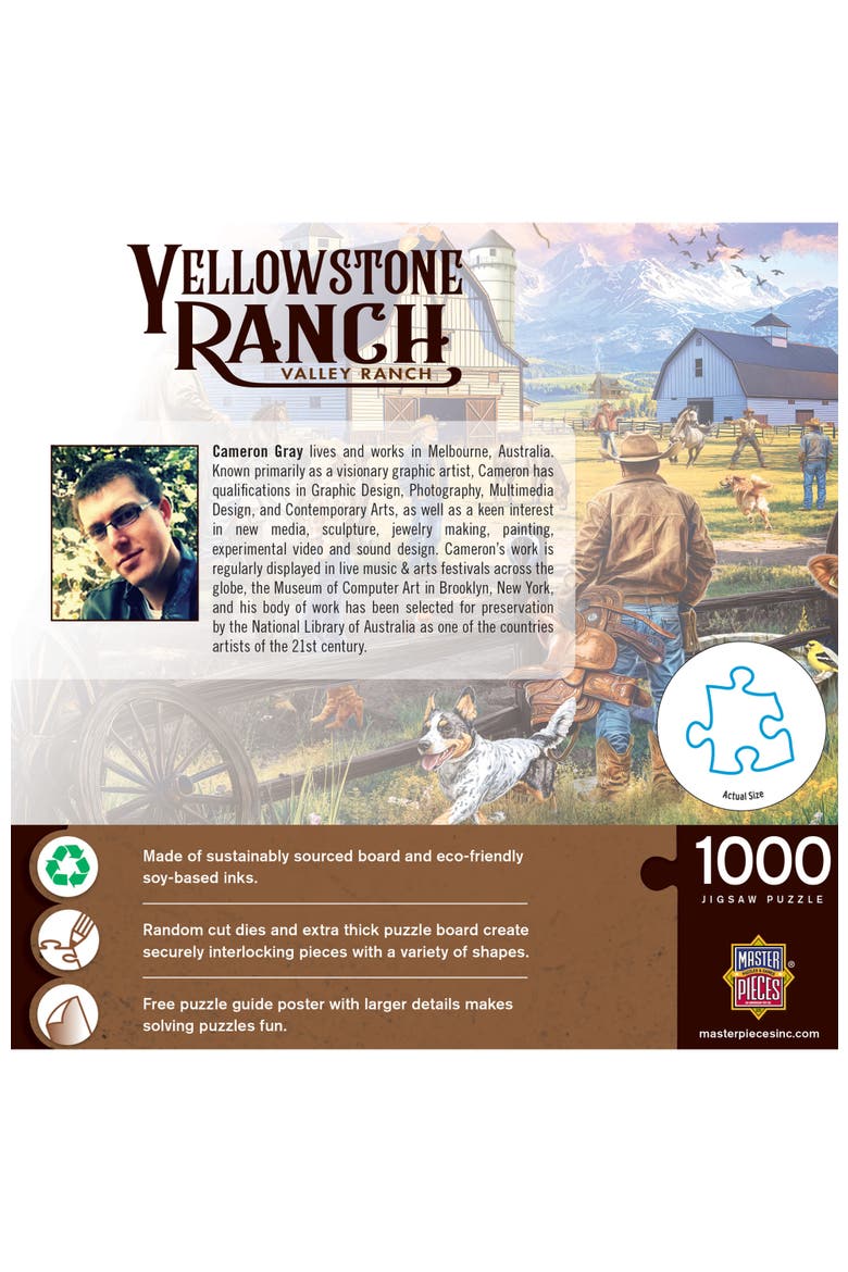 Valley Ranch 1000 Piece Jigsaw Puzzle, Alternate, color, Multicolor