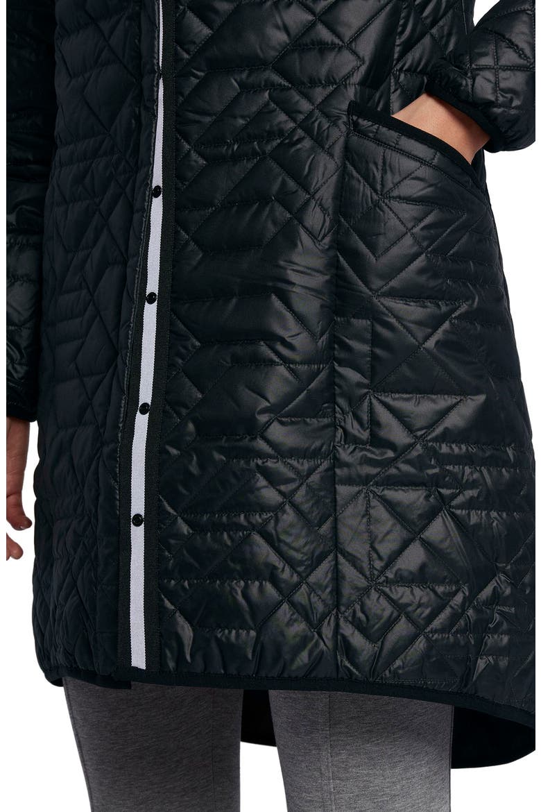 Sportswear Quilted Women's Parka, Alternate, color, BLACK/BLACK/BLACK