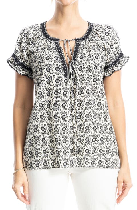 Ruffle Sleeve Top