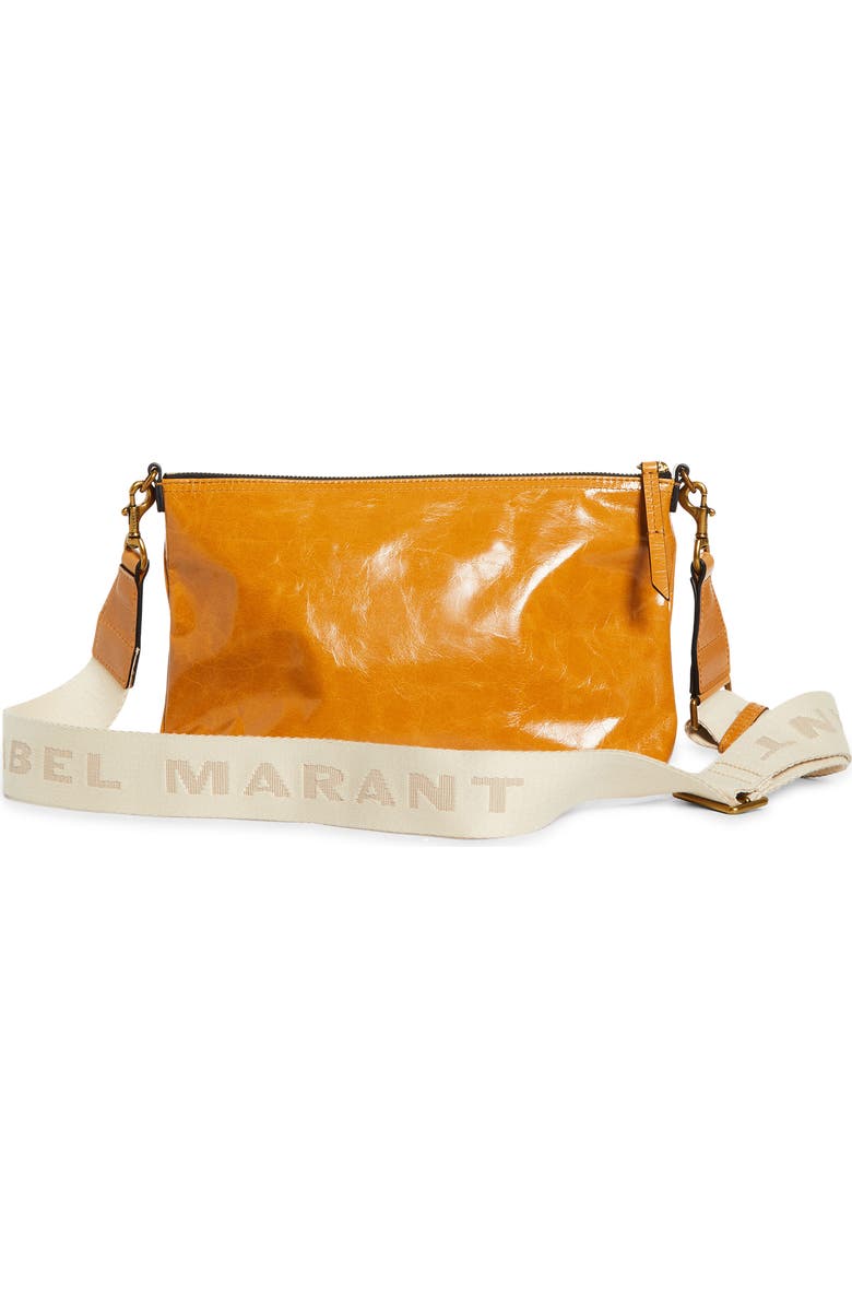 Isabel Marant Nessah Wardy Leather Crossbody Bag, Alternate, color, Honey