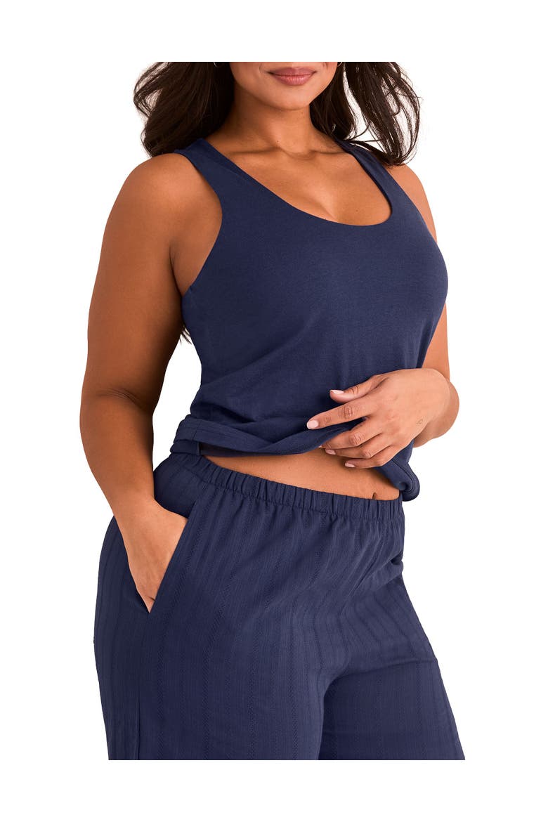 Kirsten Pajama Set, Alternate, color, Dark blue