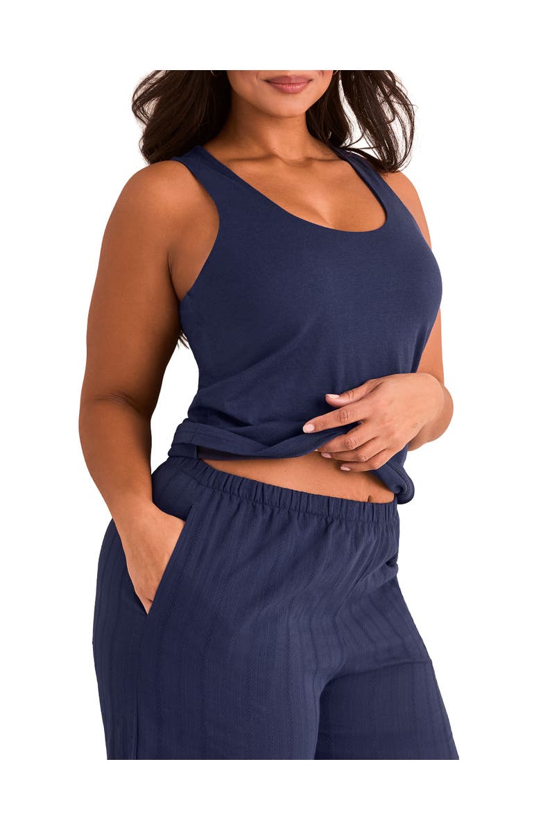 Adore Me Kirsten Pajama Set, Alternate, color, Dark Blue
