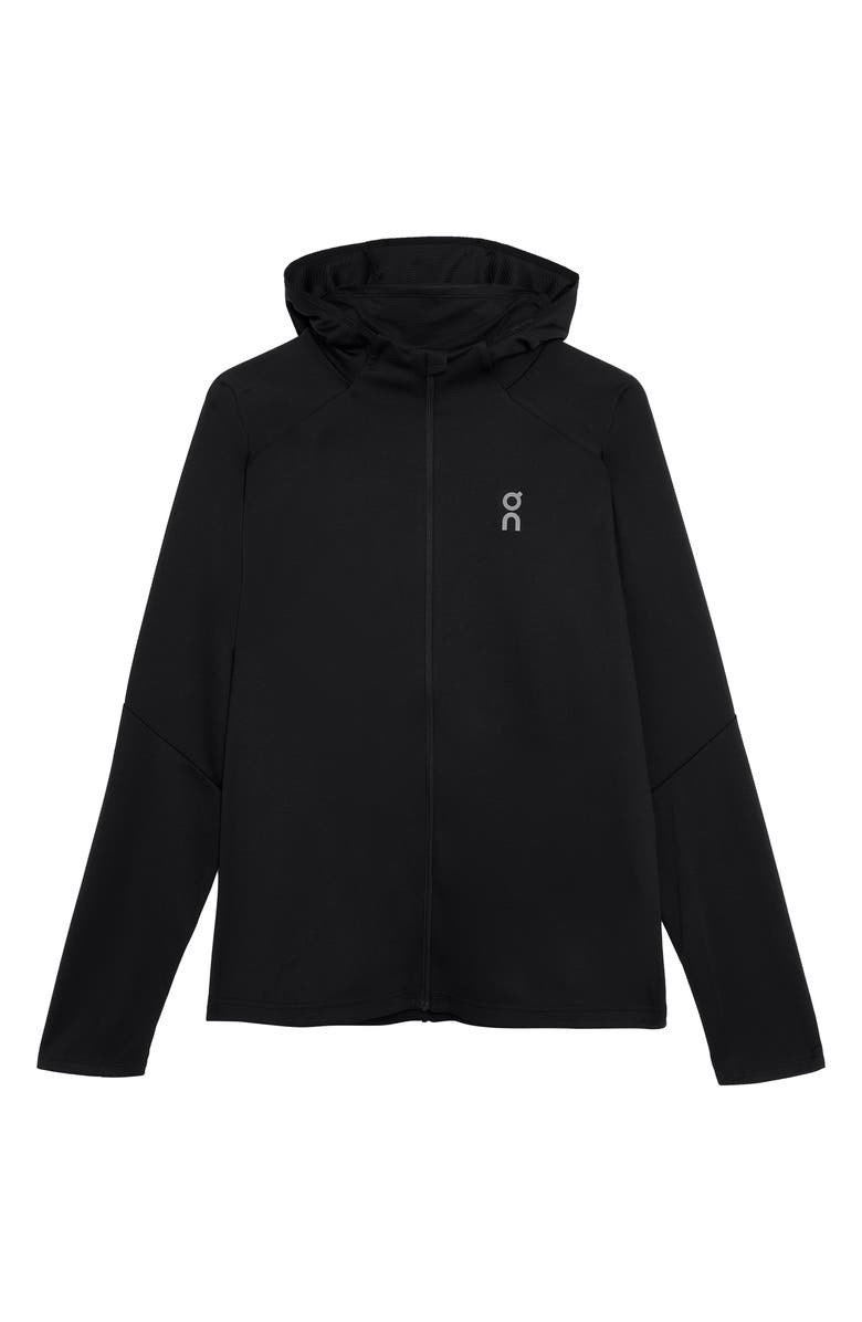 On Climate Zip Hoodie, Alternate, color, Black