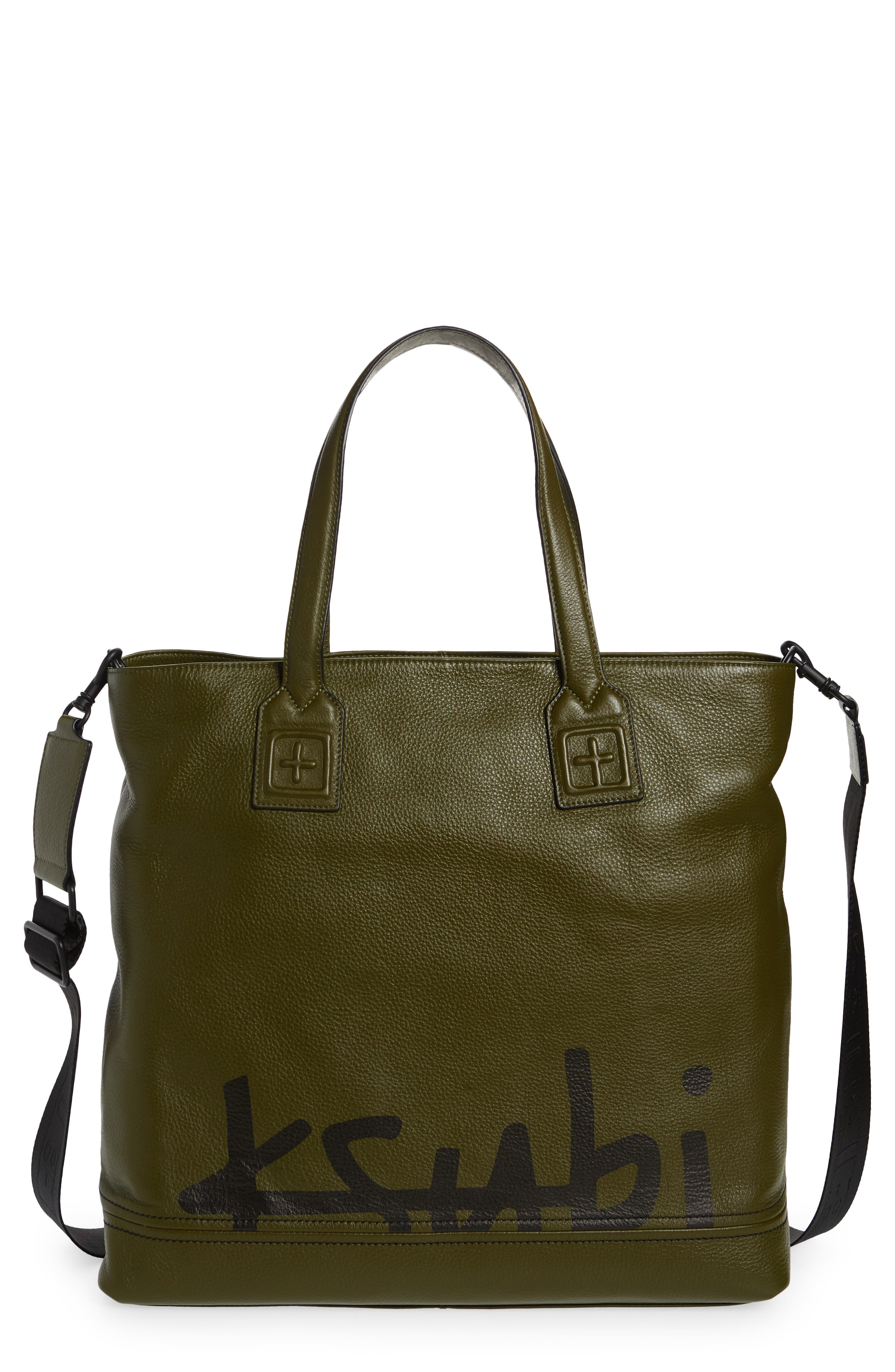 Ksubi Kollector Leather Tote, Main, color, 