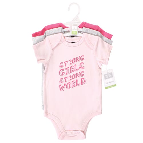 Hudson Baby Comfortable All-cotton Bodysuit 3pk In Multi