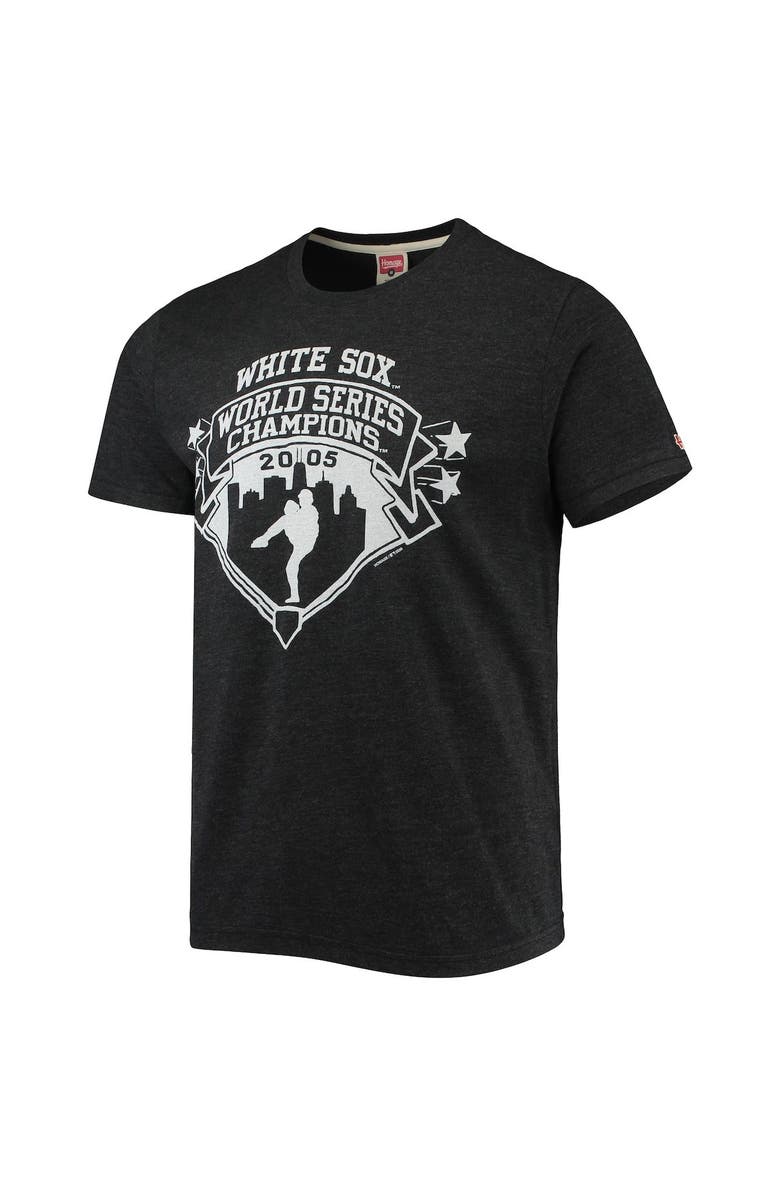 Homage Men's Homage Black Chicago White Sox 2005 World Series Champions Tri-Blend T-Shirt, Alternate, color, Black