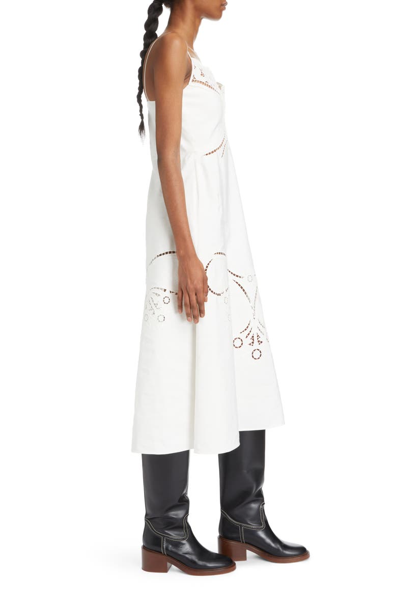 Embroidered Eyelet Sundress, Alternate, color, ICONIC MILK