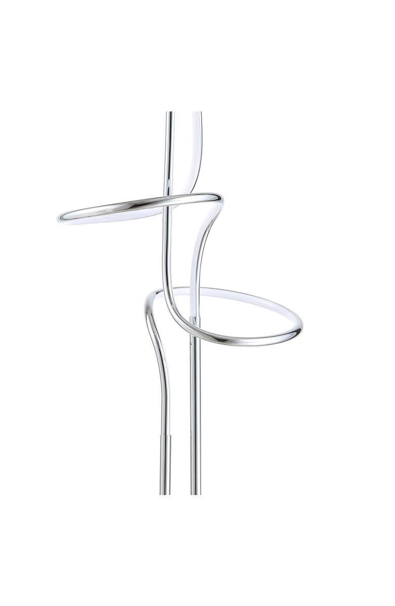 JONATHAN Y Sketch 64" Minimalist Dimmable Metal Integrated LED Floor Lamp, Alternate, color, Chrome
