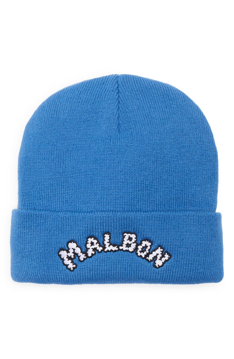 Malbon Golf Dragon Beanie, Main, color, Blue