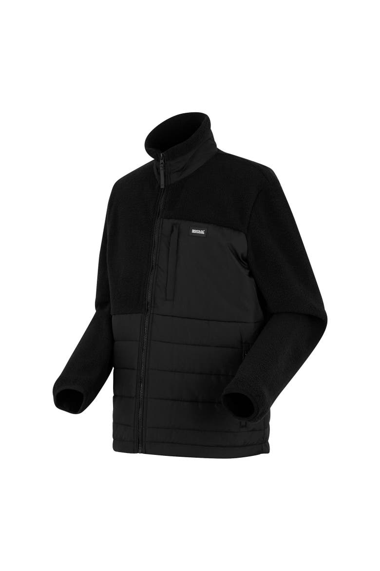 Frankie Borg Full Zip Hybrid Jacket, Alternate, color, Black