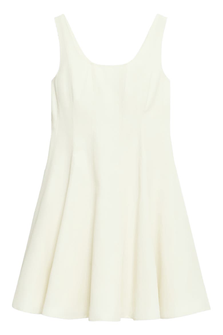 Sleeveless Fit & Flare Dress, Alternate, color, EGGSHELL