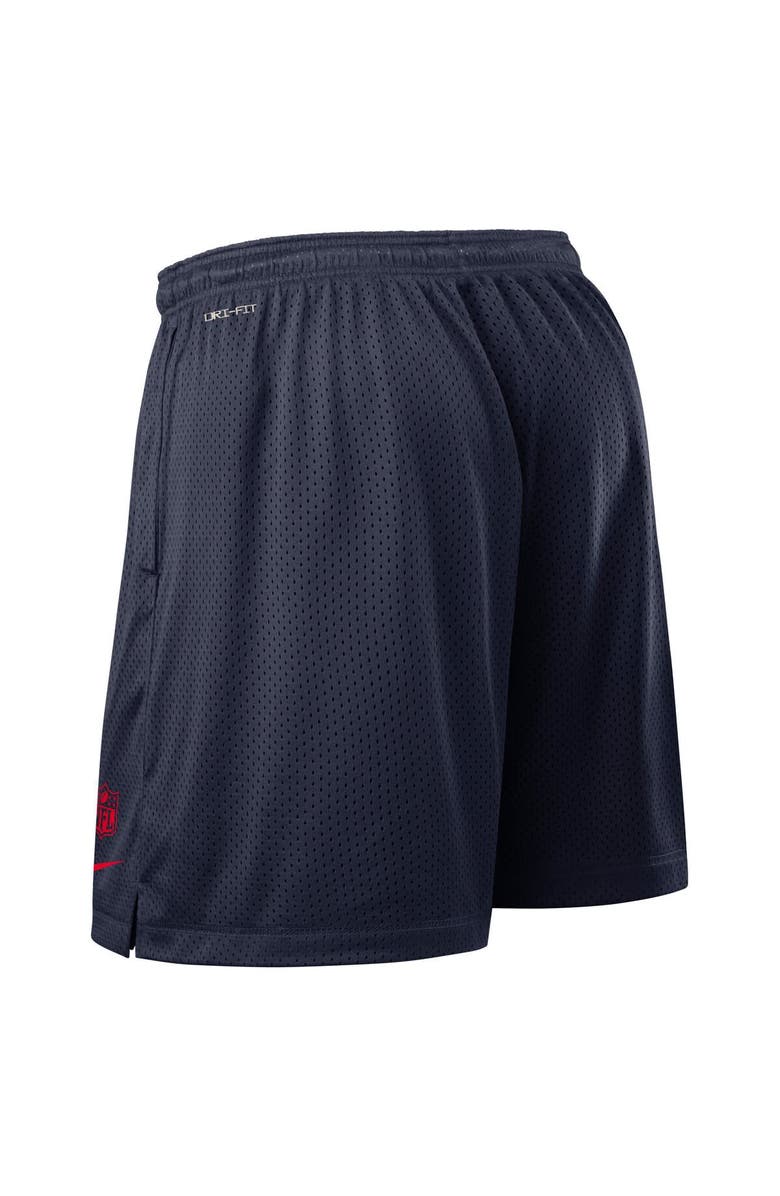 Nike Men's Nike Navy New England Patriots Sideline Reversible Performance Shorts, Alternate, color, Navy