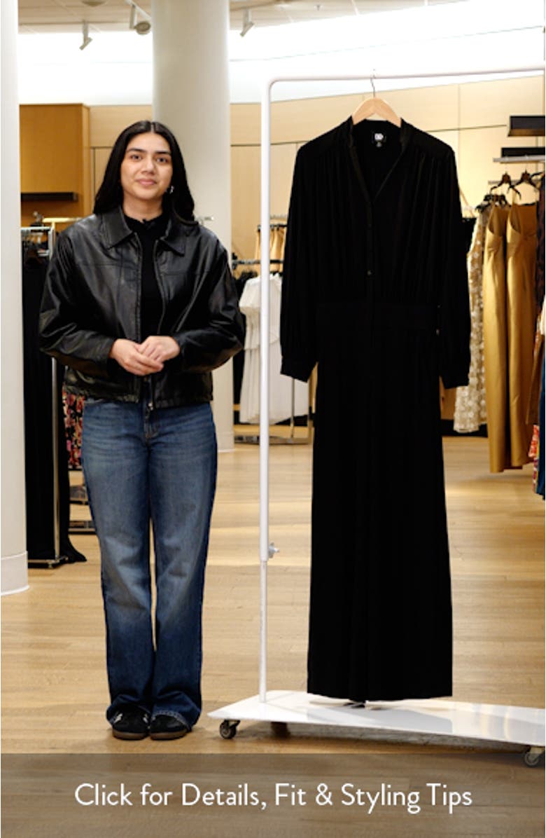 Long Sleeve Stretch Jersey Jumpsuit, sales video thumbnail