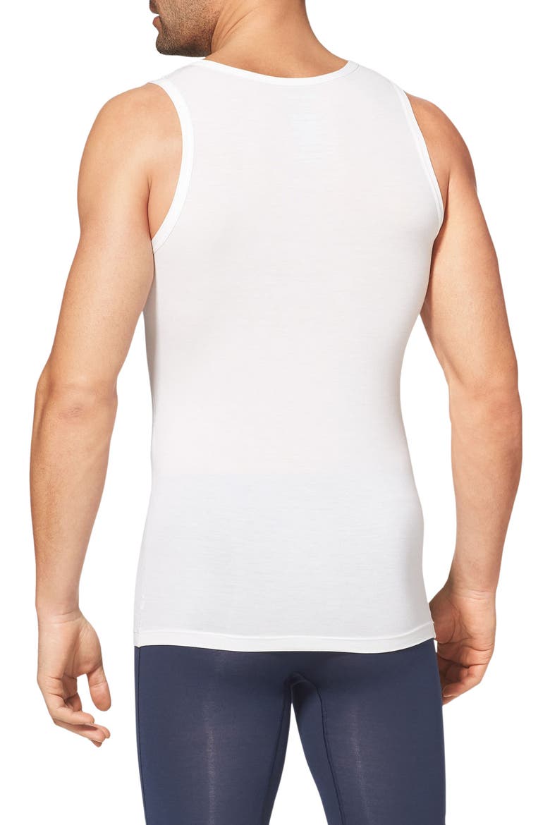 2-Pack Second Skin Slim Fit Tanks, Alternate, color, WHITE DOUBLE
