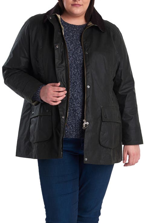 Beadnell Waxed Cotton Jacket (Plus Size)