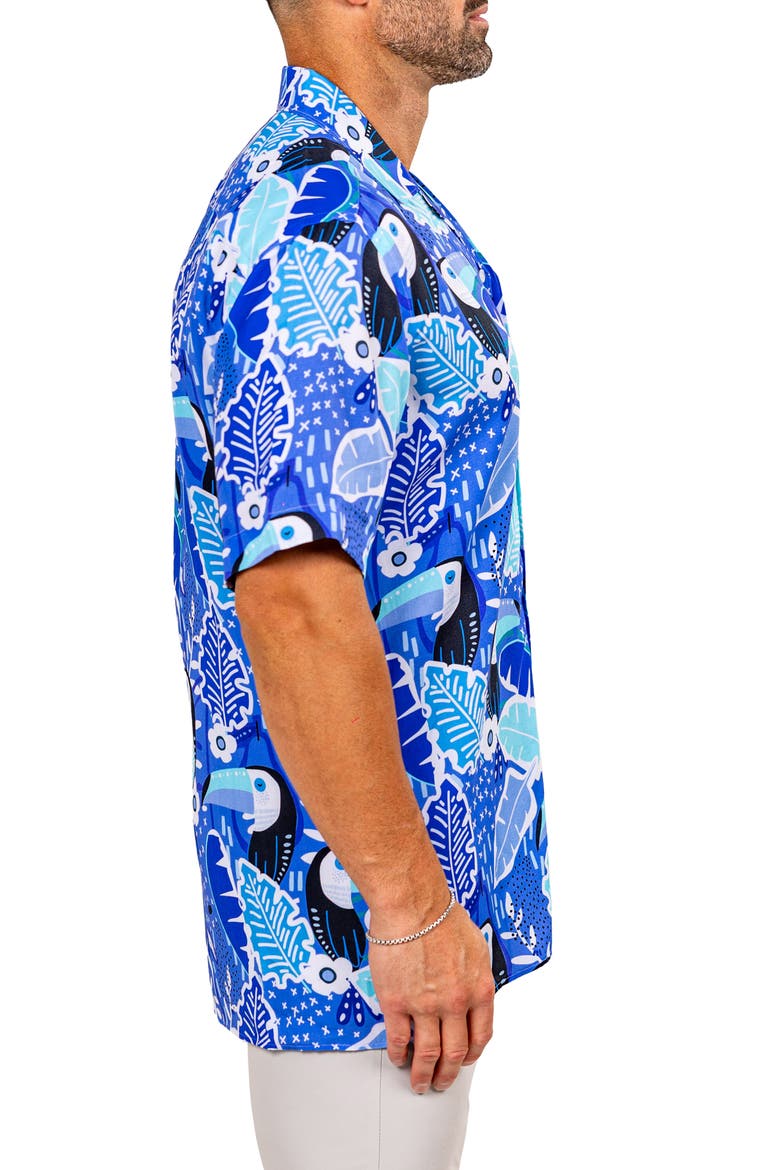Apachi Marthy Camp Shirt, Alternate, color, BLUE