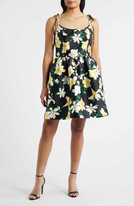 Julia Jordan Floral Tie Strap Minidress