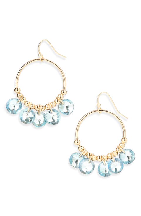 Crystal Hoop Earrings