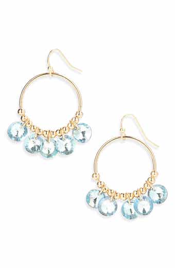Cara Crystal Hoop Earrings
