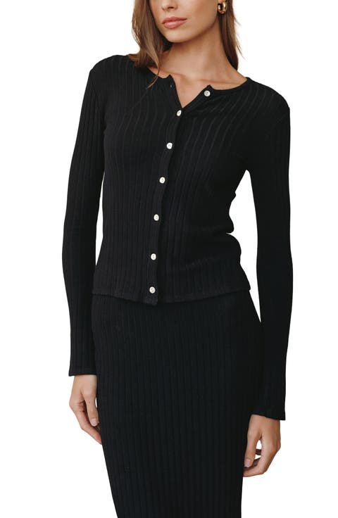 Rib Cardigan