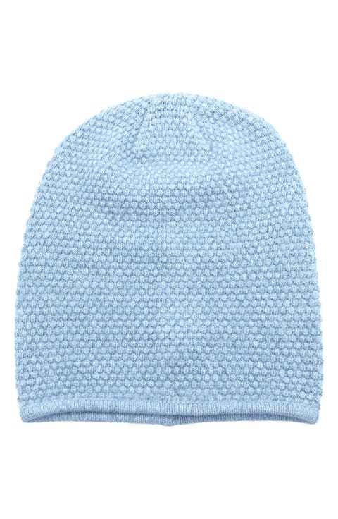 Popcorn Stitch Slouchy Beanie