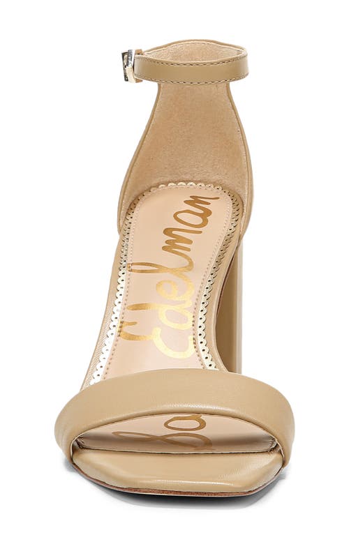 Sam Edelman Daniella Womens Leather Ankle Dress Sandals In Soft Beige
