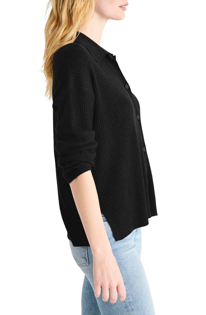 Splendid Georgie Rib Button-Up Sweater, Alternate, color, 