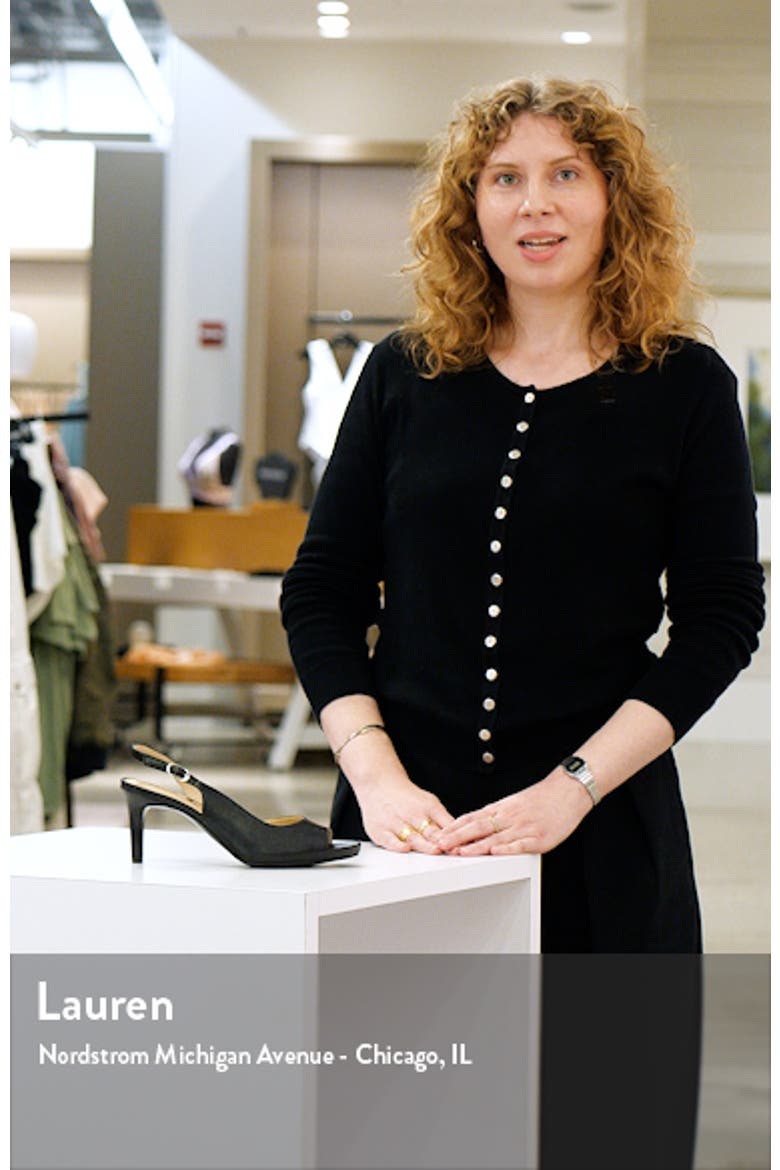 Teller Slingback Peep Toe Pump - Wide Width Available video
