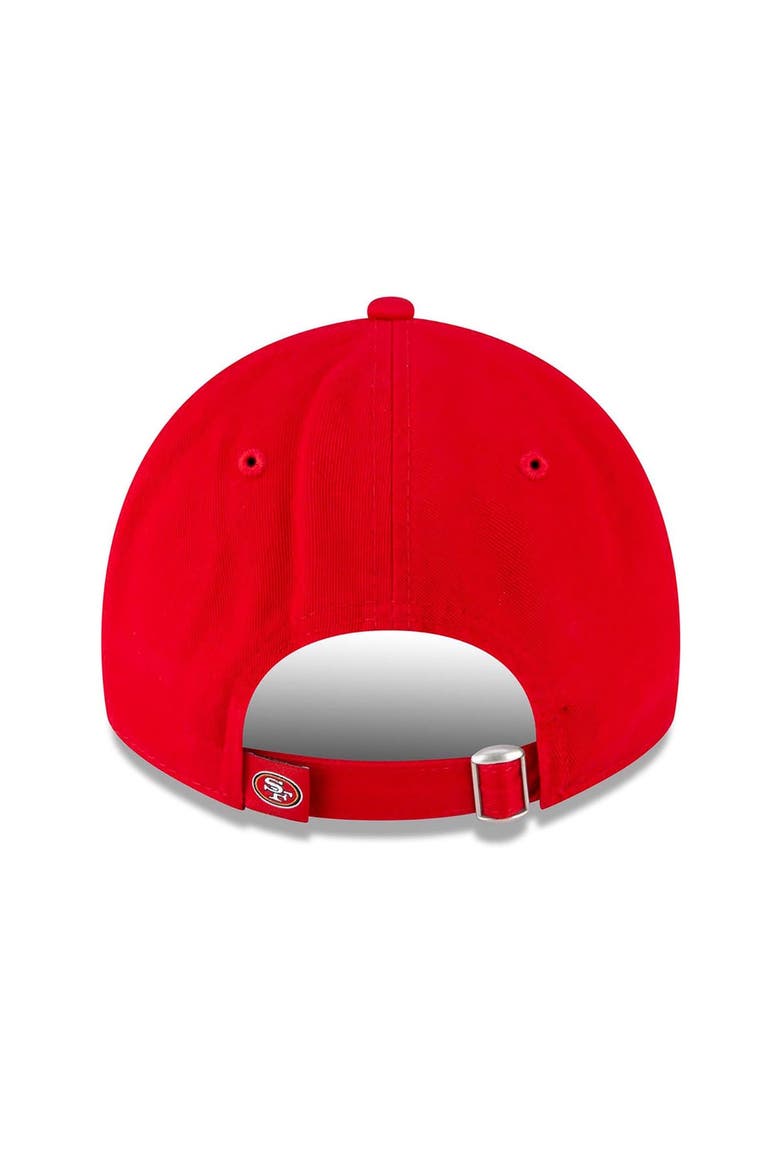 Women's New Era Scarlet San Francisco 49ers 80th Anniversary Side Patch 9TWENTY Adjustable Hat, Alternate, color, Scarlet