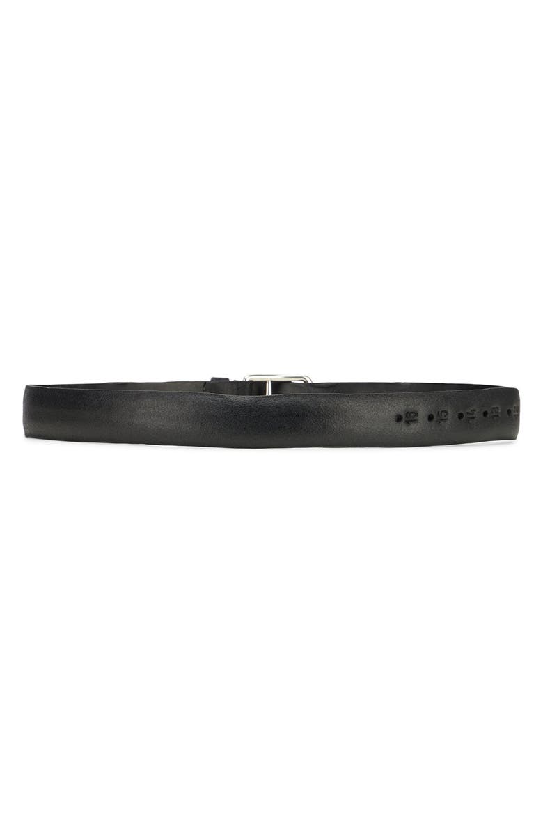 Fortela Crockett Leather Belt, Alternate, color, Black