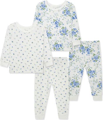 Floral Toile 2-Pack Stretch Viscose Pajama Set