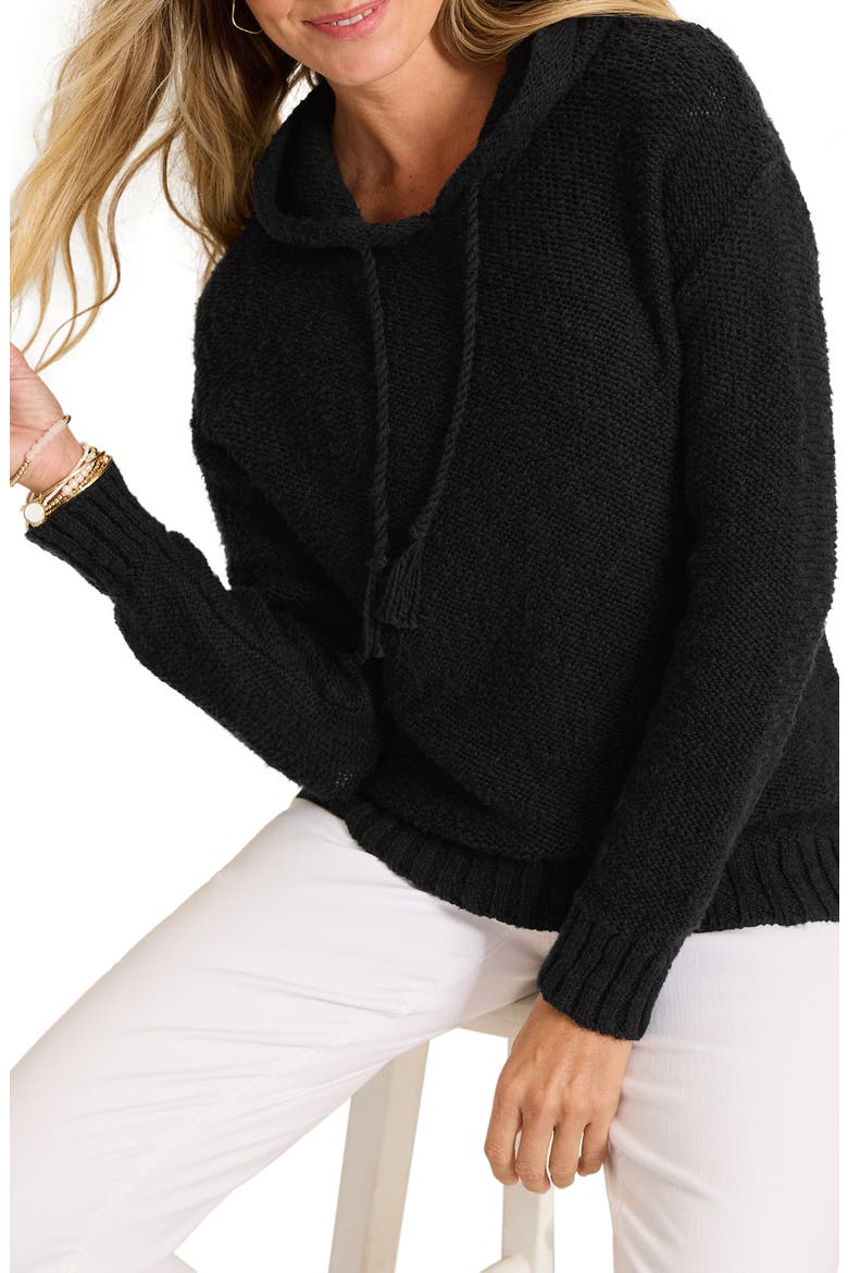 Bayshore Cotton Hoodie, Alternate, color, BLACK