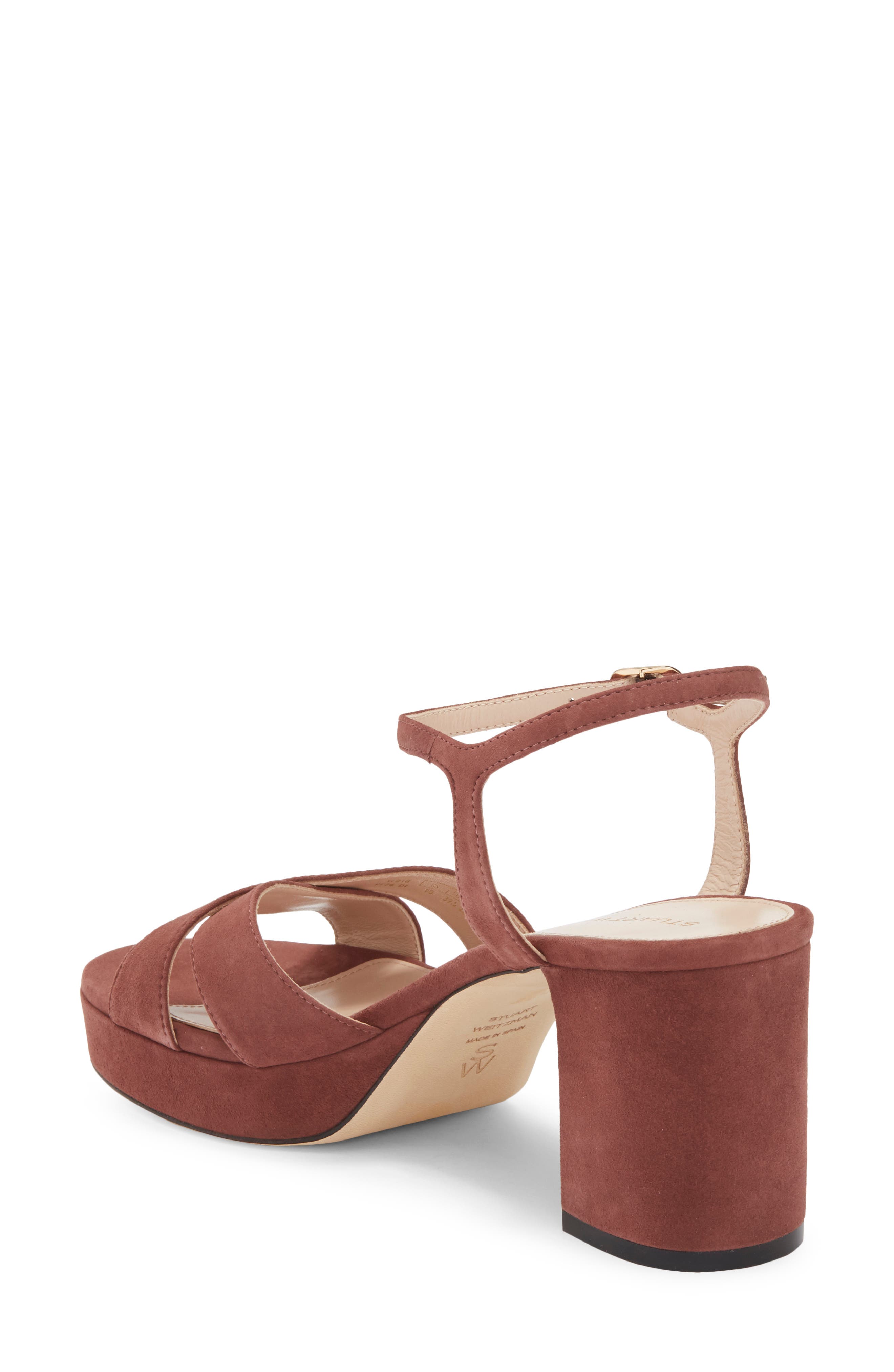 Dayna Platform 80 Sandal, Alternate, color, BROWNSTONE