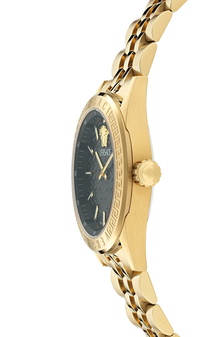 V-Code Bracelet Watch, 36mm, Alternate, color, IP YELLOW GOLD